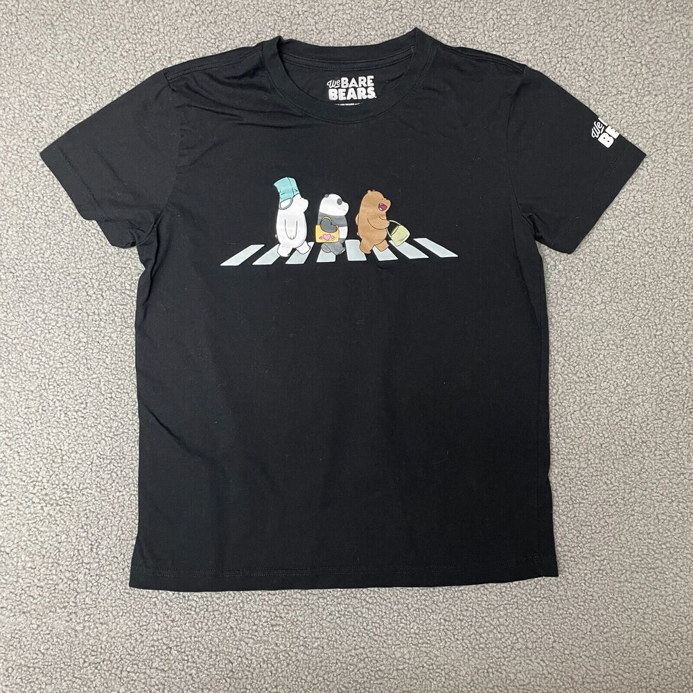 Cartoon‎ Network Mens We Bare Bears beatles Funny Shirt small